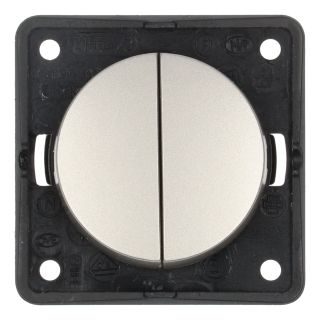 Berker Serieschakelaar Flow/Pure Inbouw RVS Mat