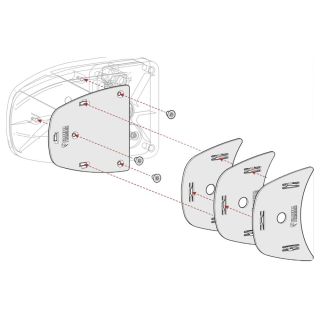 Fiamma Kit Spacer Safe Door >2017 Zwart