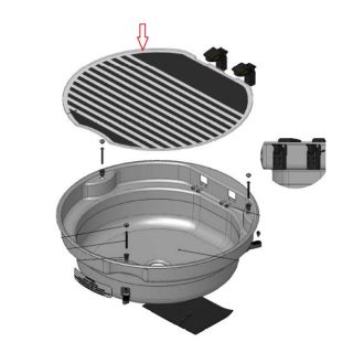 Thetford Spoelbak Glasplaat Rond