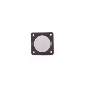 Berker Serieschakelaar Flow/Pure Inbouw Chroom Mat