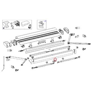 Thule 6300 Lead Rail 3.75 Antraciet