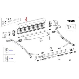 Thule 8000 Roofhousing 550 Geanodiseerd