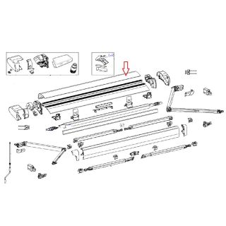 Thule 6300 Cover Housing 4.50m Geanodiseerd