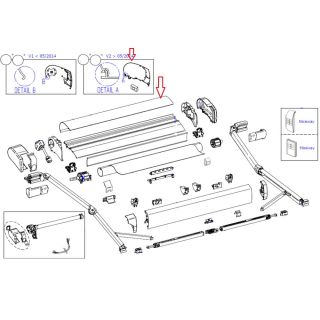 Thule 9200 Cover Housing 400m >05-2014 Geanodiseerd