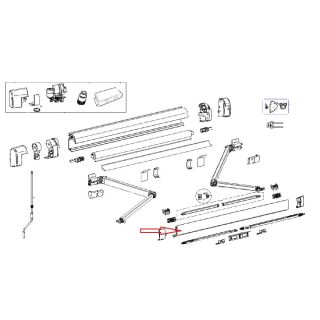 Thule Lead Rail 5200 2.30 Geanodiseerd