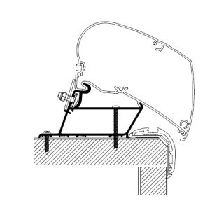 Thule Carthago Malibu/Fendt Adapter >2022 350